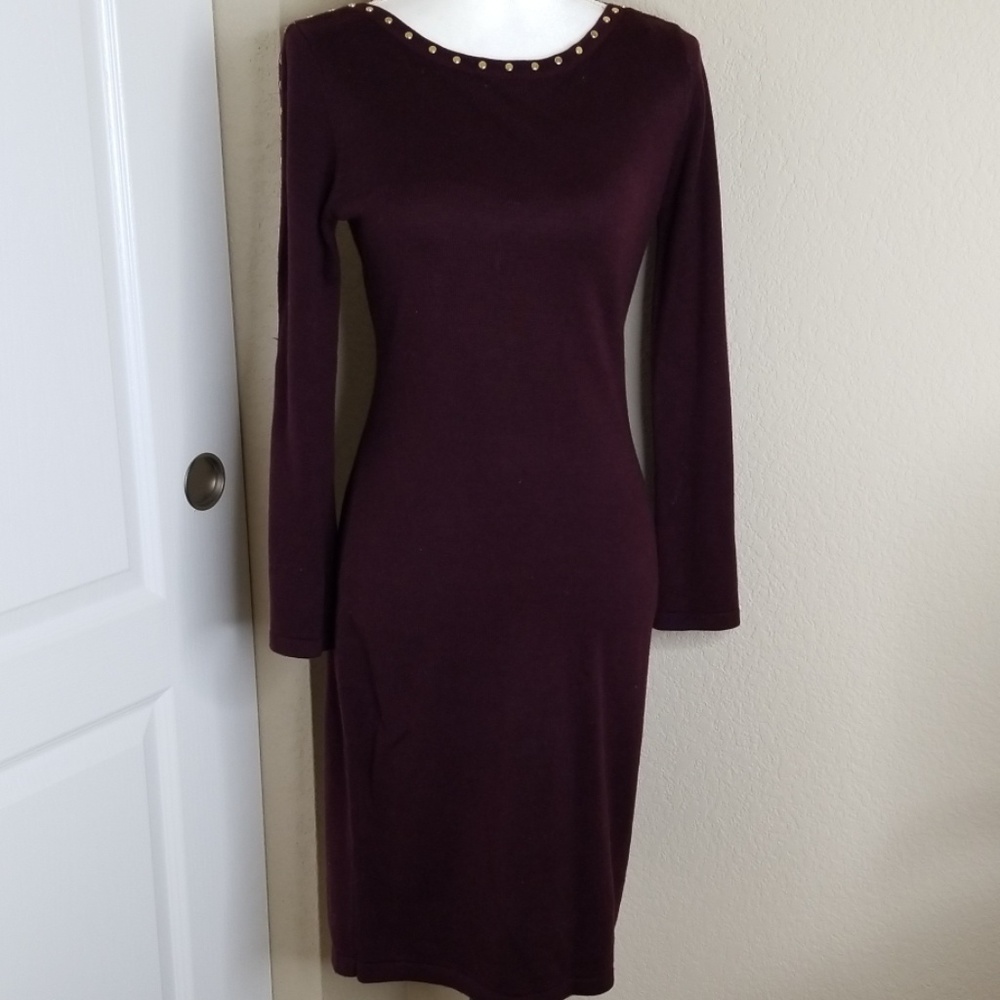 Calvin Klein knit dress with long sleeves
